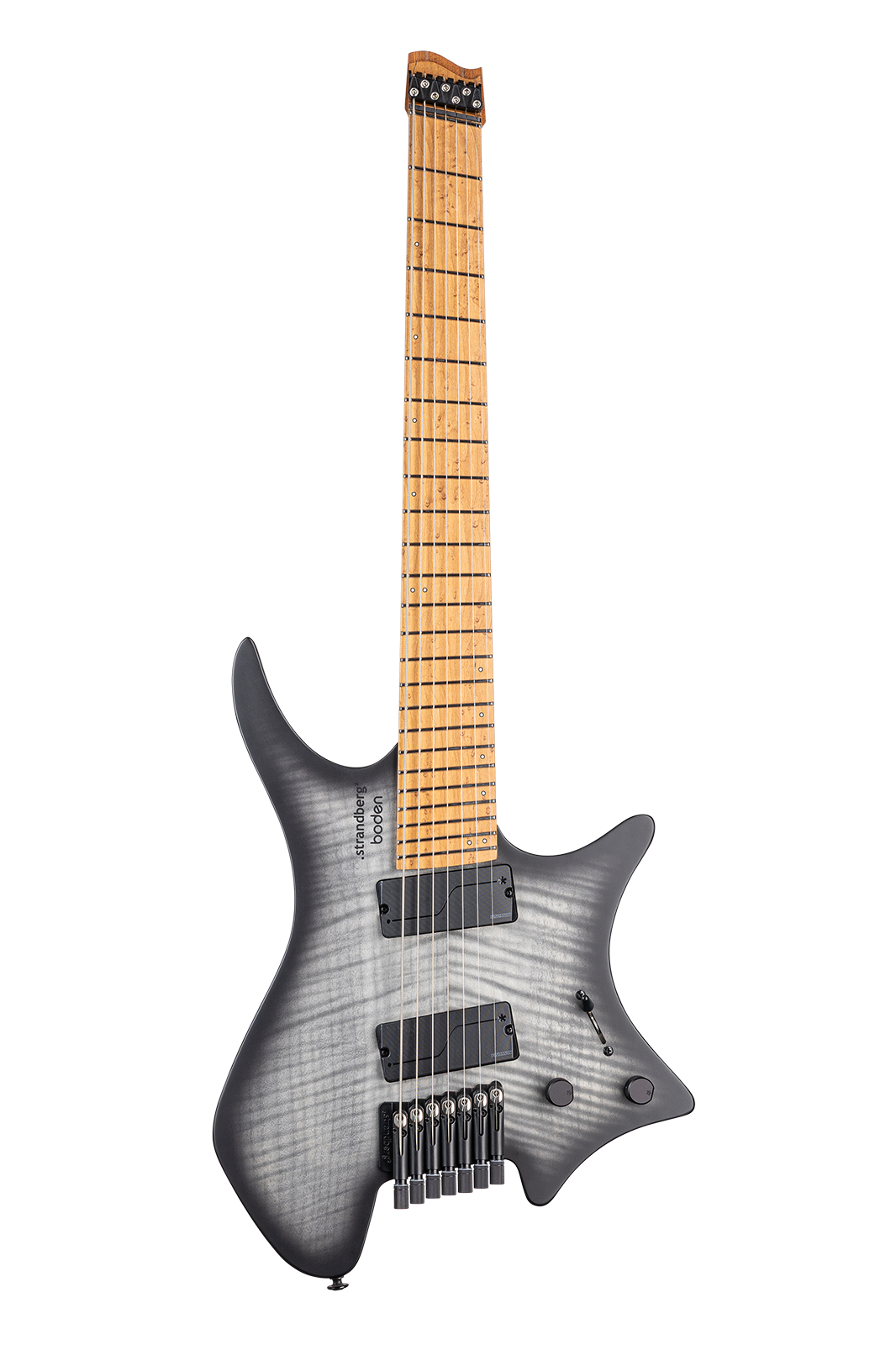Black Denim Burst Satin